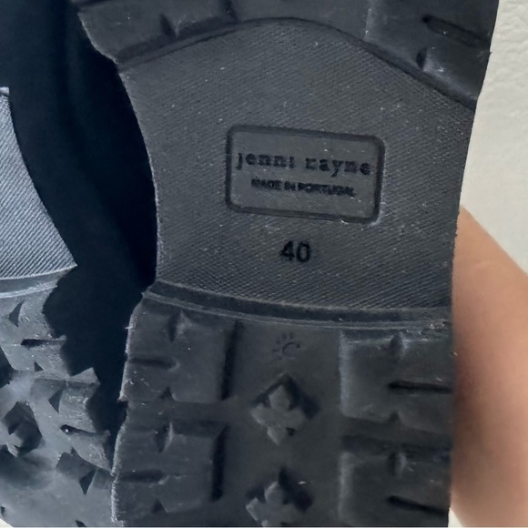 Jenni Kayne Leather Lug Mule Chunky Slip On Casual Classic Minimalist Black 40 - Picture 15 of 16